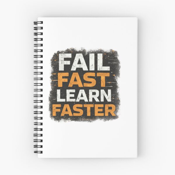 Item preview, Fail Fast Learn Faster - Grungy Motivational Typography designed and sold by Estilo-Prints.
