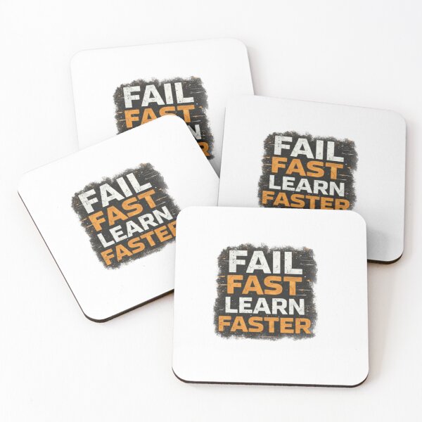 Item preview, Fail Fast Learn Faster - Grungy Motivational Typography designed and sold by Estilo-Prints.