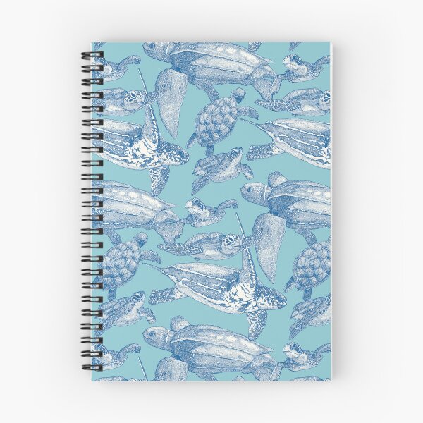 Item preview, sea turtles cobalt sky blue designed and sold by scrummy.