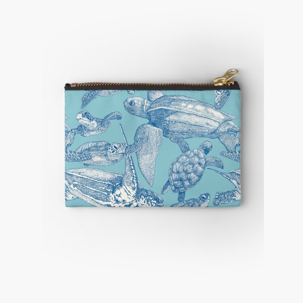 Item preview, sea turtles cobalt sky blue designed and sold by scrummy.