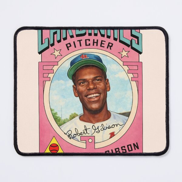 Item preview, Bob Gibson Vintage Cardinals Pitcher – Retro Baseball Card Art designed and sold by TheArtOfCar.