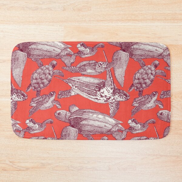 Item preview, sea turtles claret red designed and sold by scrummy.