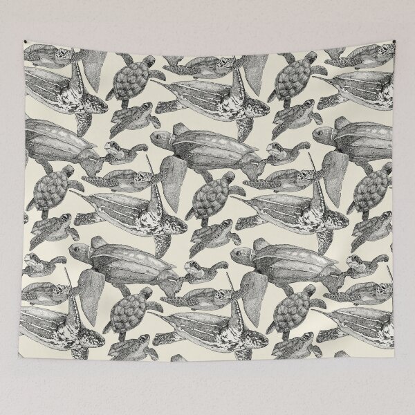 Item preview, sea turtles black pearl designed and sold by scrummy.