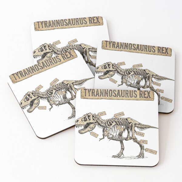 Item preview, Vintage Tyrannosaurus Rex Skeleton Anatomy Chart – Scientific Illustration designed and sold by GBDesigner.