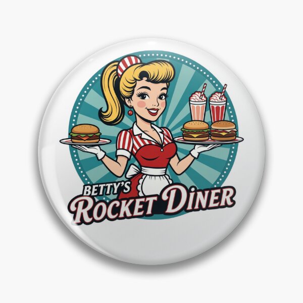 Item preview, Betty's rocket diner designed and sold by RisingWolfStudio.
