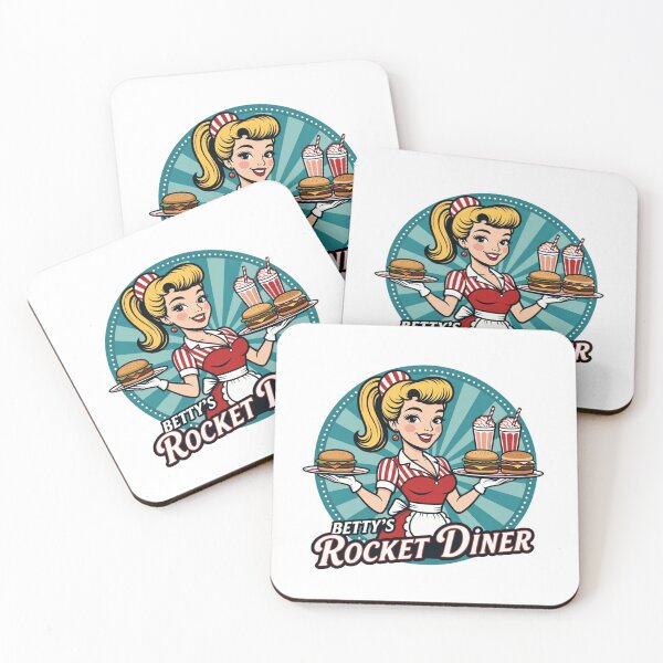Item preview, Betty's rocket diner designed and sold by RisingWolfStudio.