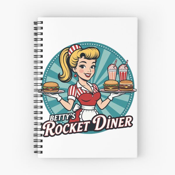Item preview, Betty's rocket diner designed and sold by RisingWolfStudio.
