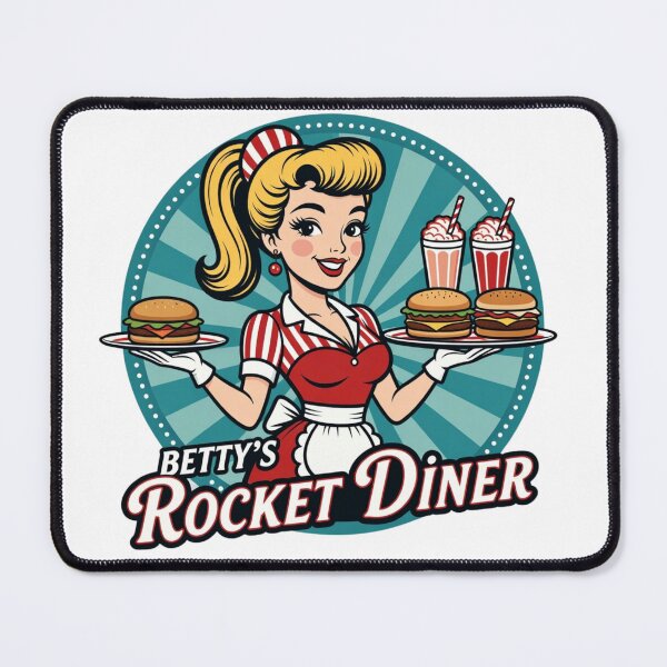 Item preview, Betty's rocket diner designed and sold by RisingWolfStudio.
