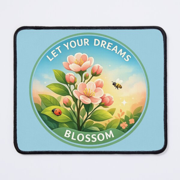 Item preview, Let Your Dreams Blossom Spring Badge designed and sold by ChirpInc.