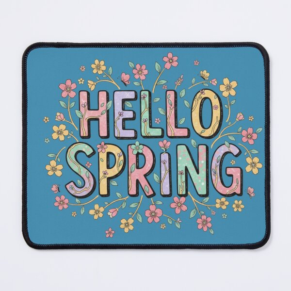 Item preview, Hello Spring Flowers - Sweet Seasonal Graphic for Nature Lovers designed and sold by InkWeaveShop.