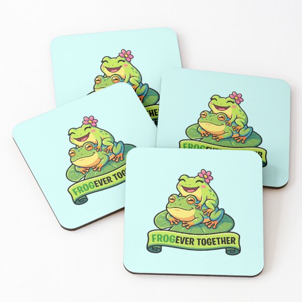 Item preview, Frogever Together - Cute Couple Frogs Pun designed and sold by WildCute.
