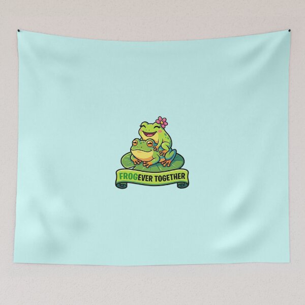 Item preview, Frogever Together - Cute Couple Frogs Pun designed and sold by WildCute.