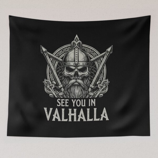 Item preview, Viking Skull Valhalla Warrior designed and sold by PrintAtelier.