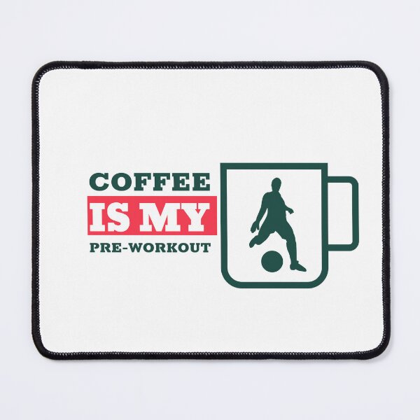 Item preview, COFFEE IS MY PRE- WORKOUT FOOTBALL designed and sold by brokenhand34.