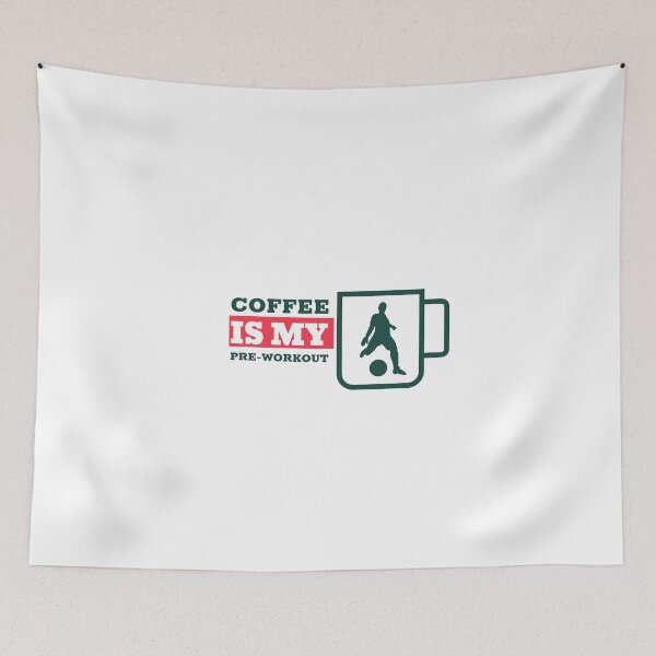 Item preview, COFFEE IS MY PRE- WORKOUT FOOTBALL designed and sold by brokenhand34.