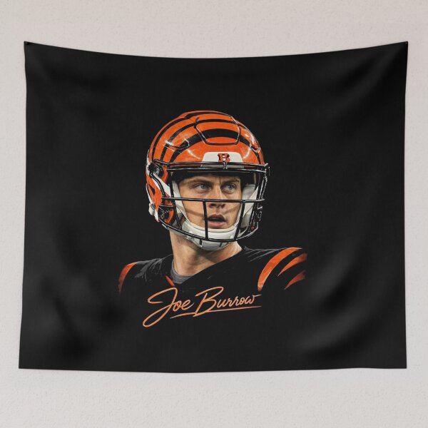 Item preview, Joe Burrow – Cincinnati Bengals QB Helmet Portrait designed and sold by TheArtOfCar.