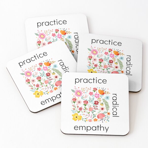 Item preview, Practice Radical Empathy Retro Kindness Health Quote  designed and sold by My Kozy Shoppe.