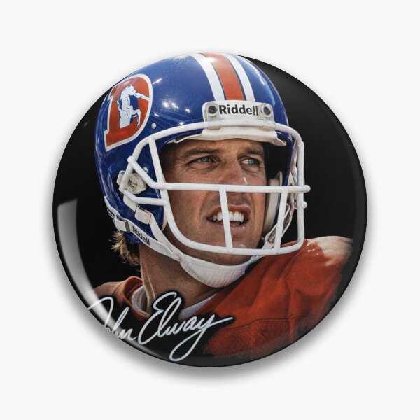 Item preview, John Elway – Denver Broncos Quarterback Retro Helmet Portrait designed and sold by TheArtOfCar.