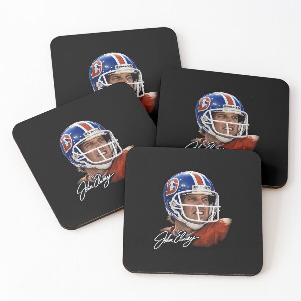 Item preview, John Elway – Denver Broncos Quarterback Retro Helmet Portrait designed and sold by TheArtOfCar.