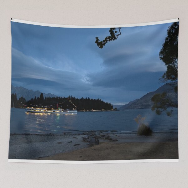 Item preview, Magical Evening in Queenstown: Lake Wakatipu, NZ designed and sold by Photogenic Snap.