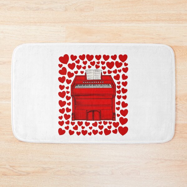 Item preview, Harmonium With Hearts, Valentines Church Organist Musician Wedding designed and sold by doodlerob.
