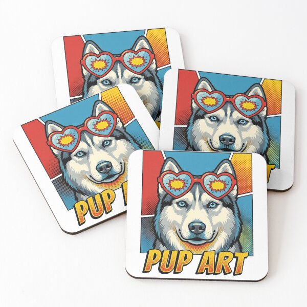 Item preview, Pop Art Siberian Husky Retro Dog designed and sold by k3rstman1.