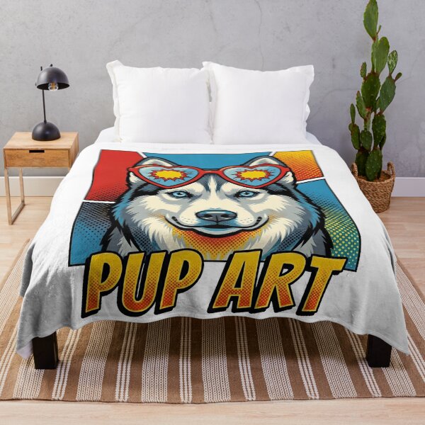 Item preview, Pop Art Siberian Husky Retro Dog designed and sold by k3rstman1.