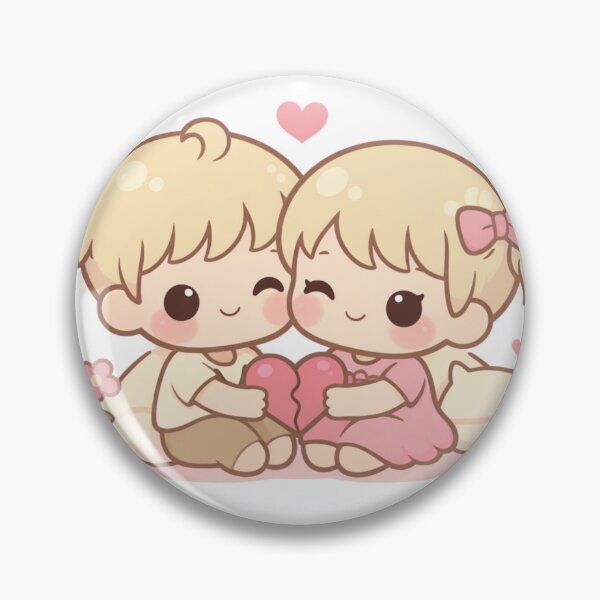 Item preview, Gemini Zodiac Cute Love Couple designed and sold by Silentbow.