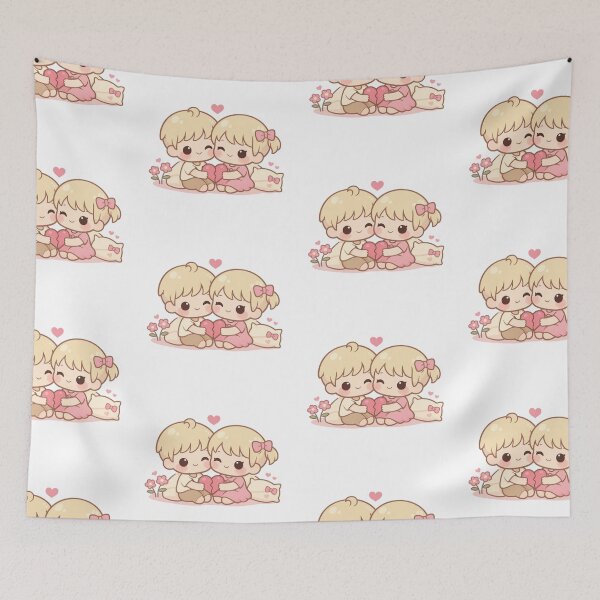 Item preview, Gemini Zodiac Cute Love Couple designed and sold by Silentbow.