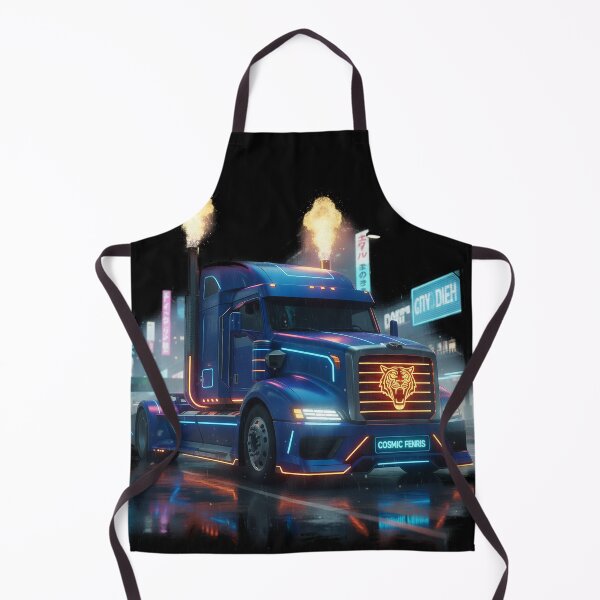 Item preview, Cosmic Power Blue Cyberpunk Truck designed and sold by BounoWorld.
