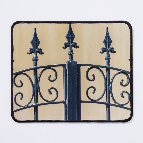 Item preview, Elegant Decorative Wrought Iron Gate with Ornate Design Elements Closeup designed and sold by Nmallia.