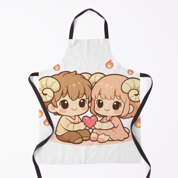 Item preview, Aries Zodiac Cute Love Couple designed and sold by Silentbow.