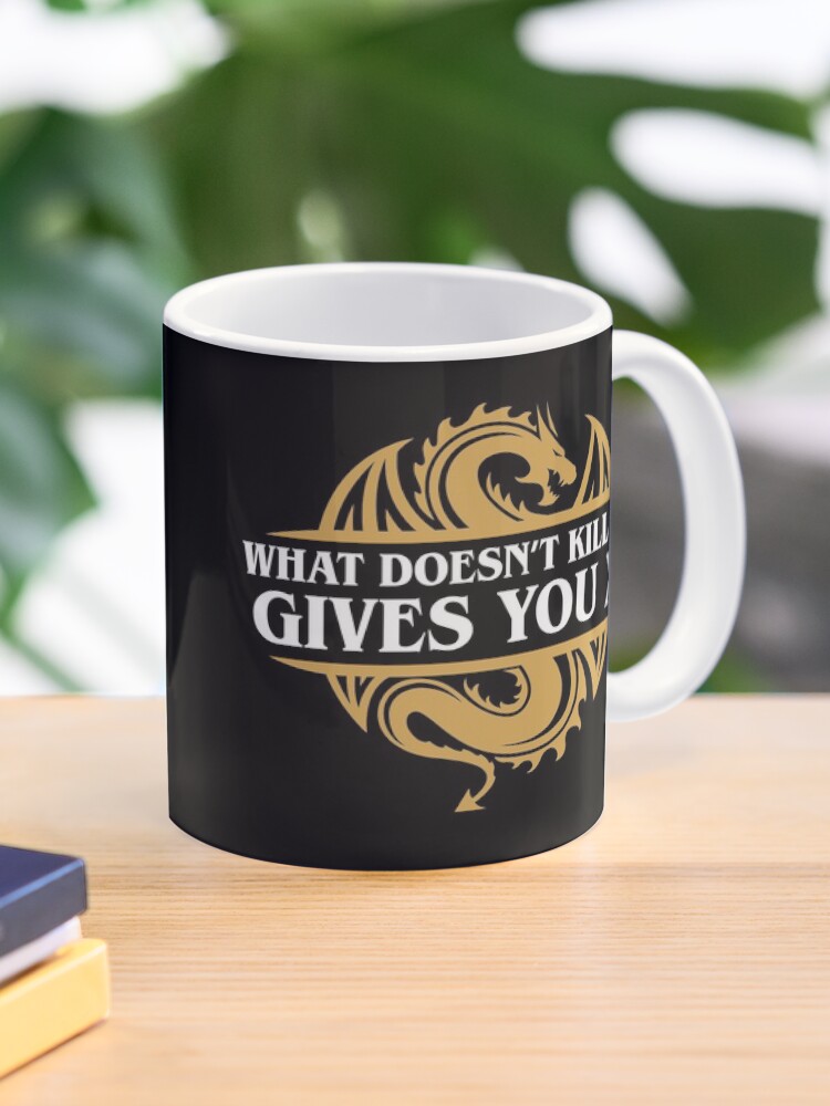 Thumbnail 1 of 6, Coffee Mug, What Doesn't Kill You Gives You XP RPG Gamers designed and sold by pixeptional.