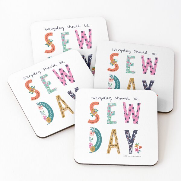 Item preview, Celebrate sewing with Everyday Should be Sew Day Art designed and sold by Steph Thannhauser.