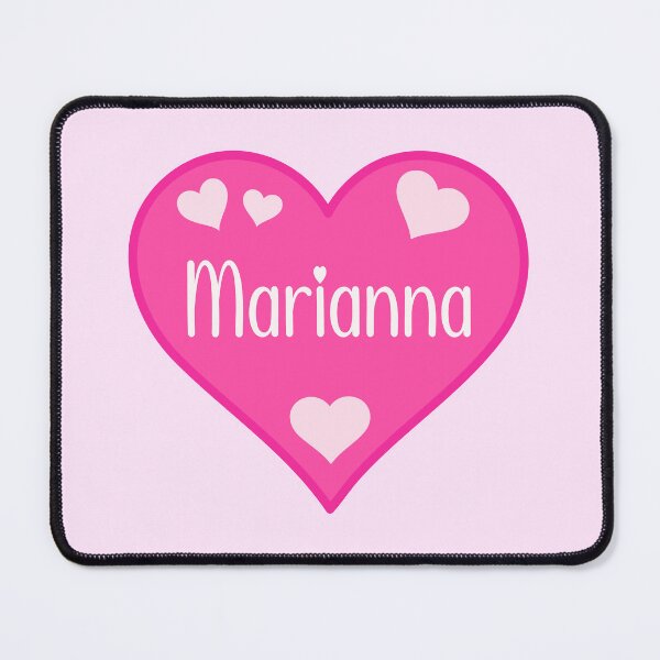 Item preview, Marianna Name Pink Heart designed and sold by Jeallan Designs.