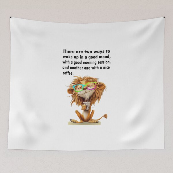 Item preview, coffee lion designed and sold by GraphicStyleX.