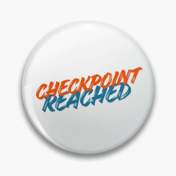 Item preview, Checkpoint Reached - Motivational Gamer Brush Lettering Design designed and sold by ClashShop.