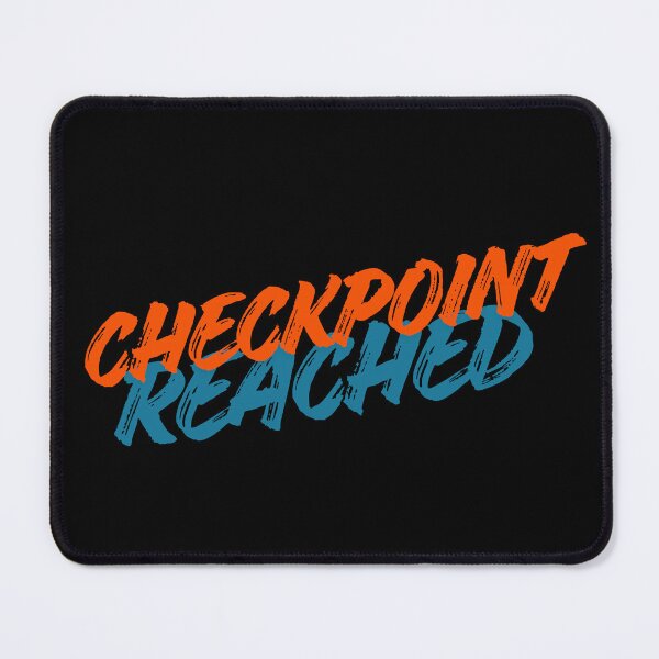 Item preview, Checkpoint Reached - Motivational Gamer Brush Lettering Design designed and sold by ClashShop.