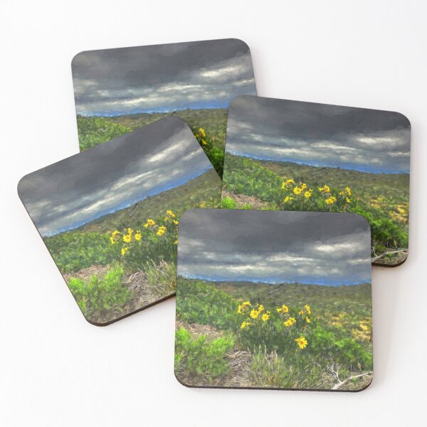 Item preview, Pathway to Prairie Sunflowers designed and sold by Wayne King.