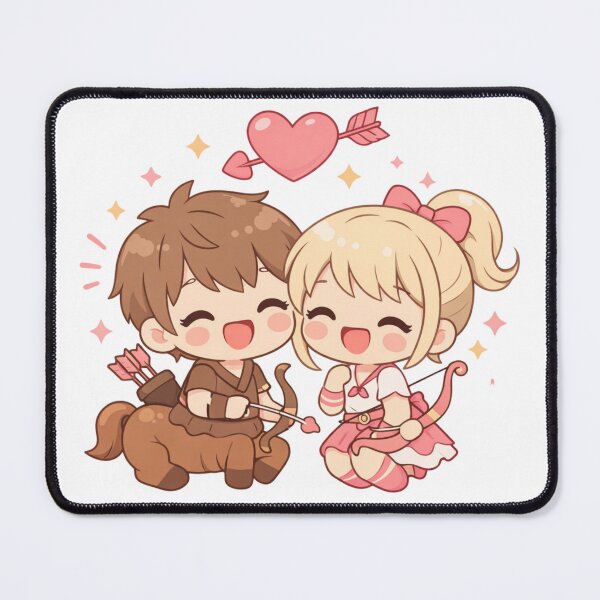 Item preview, Sagittarius Zodiac Cute Love Couple designed and sold by Silentbow.