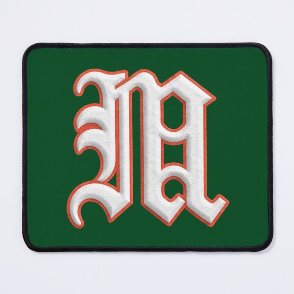 Item preview, Miami Hurricanes Vintage “M” Logo Embroidery Design designed and sold by TheArtOfCar.