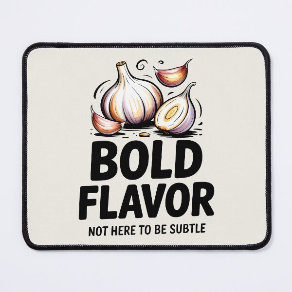 Item preview, Bold Flavor Garlic Foodie Statement Art designed and sold by SplashTastic.