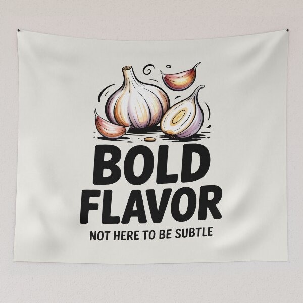 Item preview, Bold Flavor Garlic Foodie Statement Art designed and sold by SplashTastic.