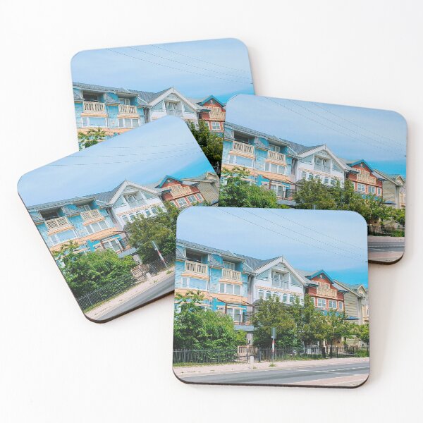 Item preview, Colorful Houses of Toronto - Pastel Architecture (The Beaches) designed and sold by Simply-Visual.