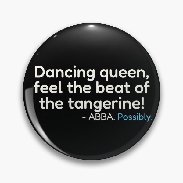 Item preview, Misheard Abba Beat of my Tangerine Cyan designed and sold by Second Left Publishing.