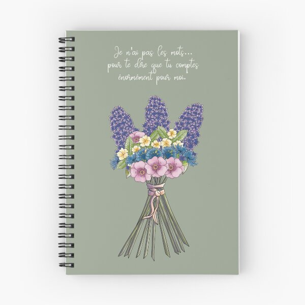 Item preview, A card for a budding romance, according to the language of flowers. designed and sold by Cyrielle imaginaire.