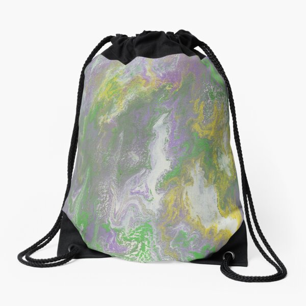 Acrylic Pour 36 Drawstring Bag