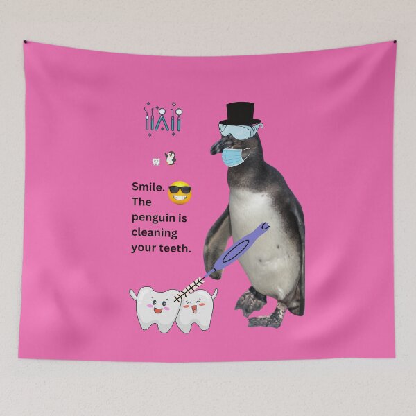 Item preview, Kopie von Kopie von Kopie von Penguin Dentist Collection - Want sparkling white teeth? – This penguin does. designed and sold by Katja LebenFreude.