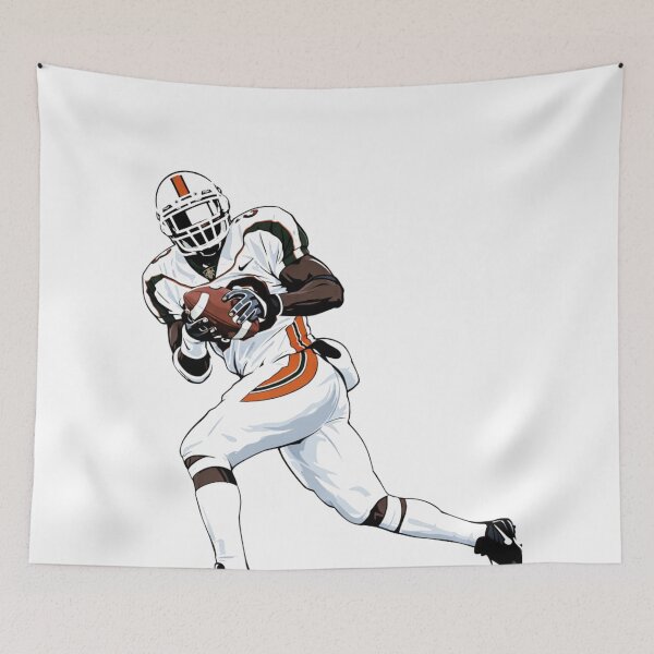 Item preview, Miami Hurricanes Football – Dynamic #20 Ed Reed Art Illustration designed and sold by TheArtOfCar.