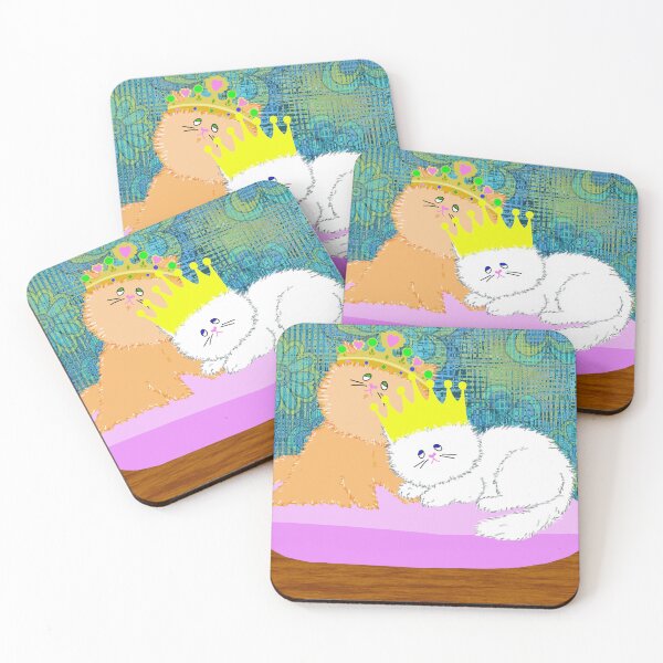 Item preview, Gatitos reales sobre una almohada rosa: arte felino caprichoso, ilustración animal divertida designed and sold by MidModMagic.